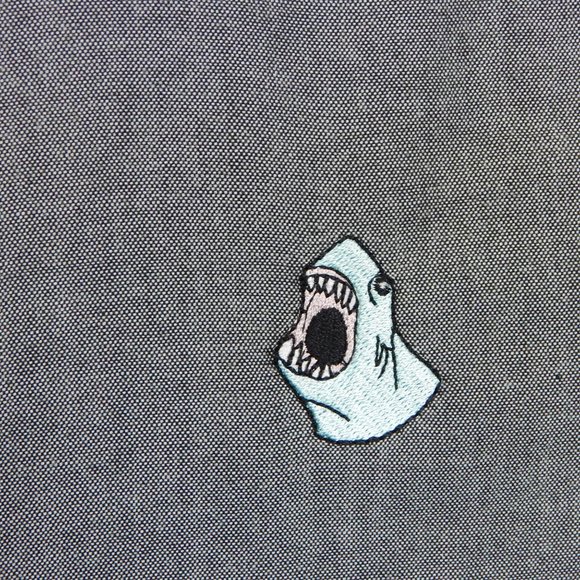 Long Sleeve Button Down Shirt Size M Mens Modern Amusement PacSun Gray - Picture 6 of 11